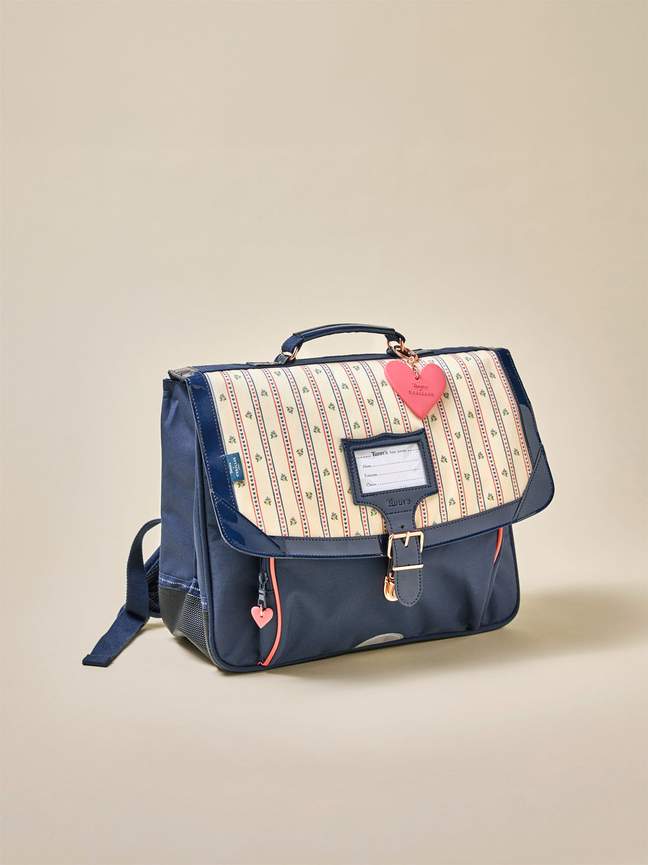 cartables-tanns-137wdk.jpg Cartable primaire Clara imprimé marine Collection Cyrillus X Tann's Cyrillus FR – Image 1