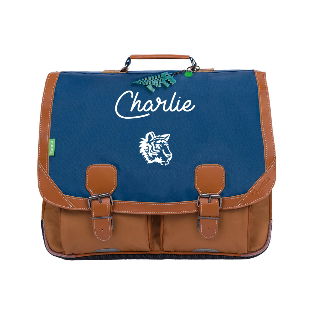cartables-tanns-805vdh.jpg Cartable Tann's CE2 CM1 CM2 personnalisé Bleu et marron – Image 1