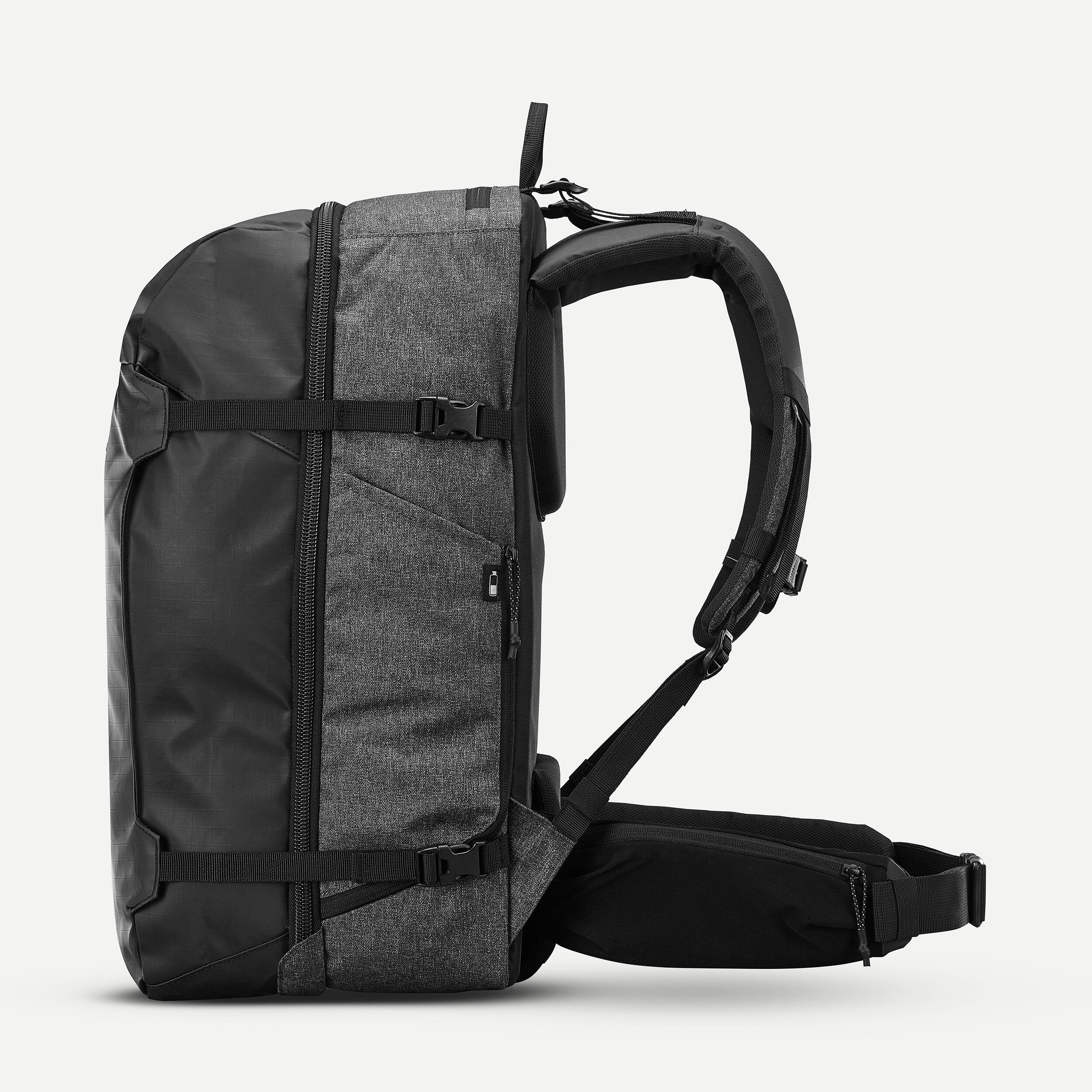 sac-a-dos-40x30x20-decathlon-622qfk.jpg Sac à dos de voyage 40L, Travel 500 Organizer noir | Decathlon – Image 1