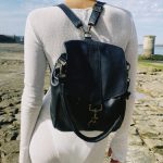 Sac à dos Mily cuir lisse noir