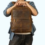 Sac à Dos en Cuir Homme Vintage