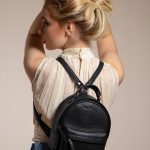 LeMini Intrépide Noir petit sac a dos cuir femme noir | PAUL MARIUS