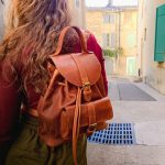 Petit sac à dos en cuir marron — Maison Rottier Maroquinerie fabriquée en France