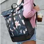 Sac à Dos Roll Top Femme Imperméable Coral