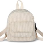 WisePoint Petit Sac à Dos Femme, Velours Côtelé Mini Sac a Dos, Petit Sac a Dos Élégant pour Femme pour les Rencontres, le Travail, le Shopping, les ...
