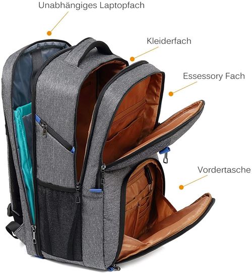 sac-a-dos-pour-ordinateur-portable-510oed-1.jpg Sac à Dos ALlBiz Ordinateur 17.3 Pouces Imperméable Sacoche PC Portable Sacs a Dos Grande Capacité Sac à Dos de Voyage avec Chargement USB Loisirs ... – Image 1