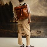 Sac à dos Rolltop en cuir John Woodbridge Makers