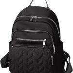 Sac à dos pour femme de taille moyenne en tissu tendance pour l'extérieur, sac de voyage, sac à dos de loisirs, sac à linge en maille, Noir , taille unique : Amazon.fr:
