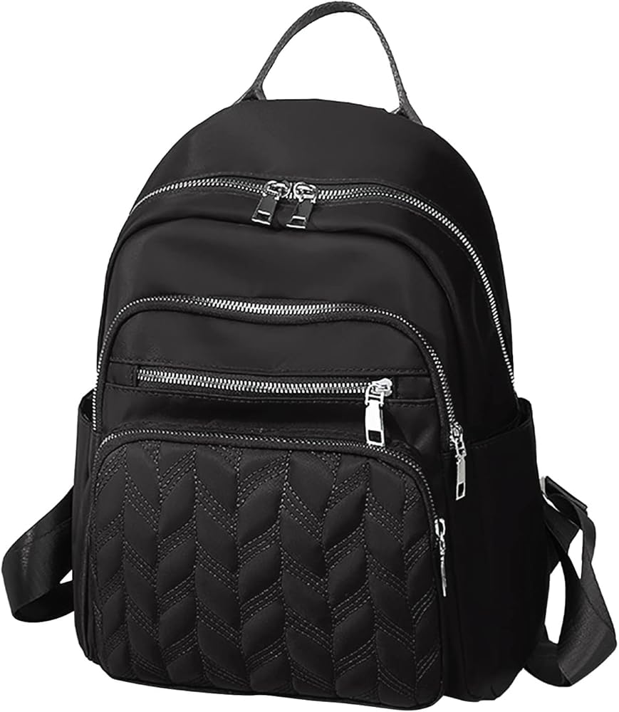 sac-a-dos-tendance-femme-544eji.jpg Sac à dos pour femme de taille moyenne en tissu tendance pour l'extérieur, sac de voyage, sac à dos de loisirs, sac à linge en maille, Noir , taille unique : Amazon.fr: – Image 1