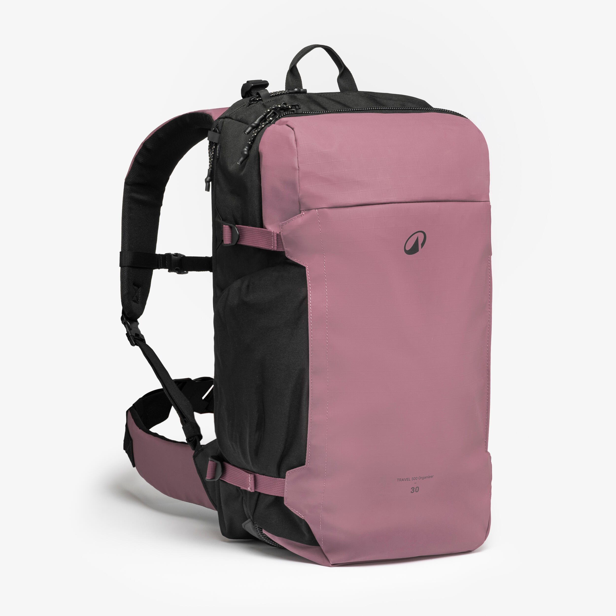 sac-a-dos-valise-681ohc.jpg Sac à dos de voyage ouverture valise 30L, Travel 500 Organizer gris – Image 1