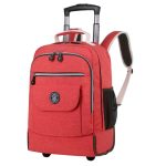 Sac à Dos Valise à Roulette Rouge