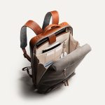 Sac à dos en toile et cuir ~ RUBENS GRIS & COGNAC