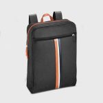 Sac à dos homme tissu déperlant noir cuir argile blanc bleu Harry E2R
