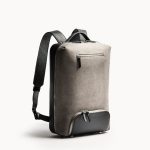 Sac à dos ordinateur 13 à 16 pouces en toile et cuir noir | lundi