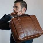 LeMécanographe Tabac sacoche ordinateur cuir marron | PAUL MARIUS