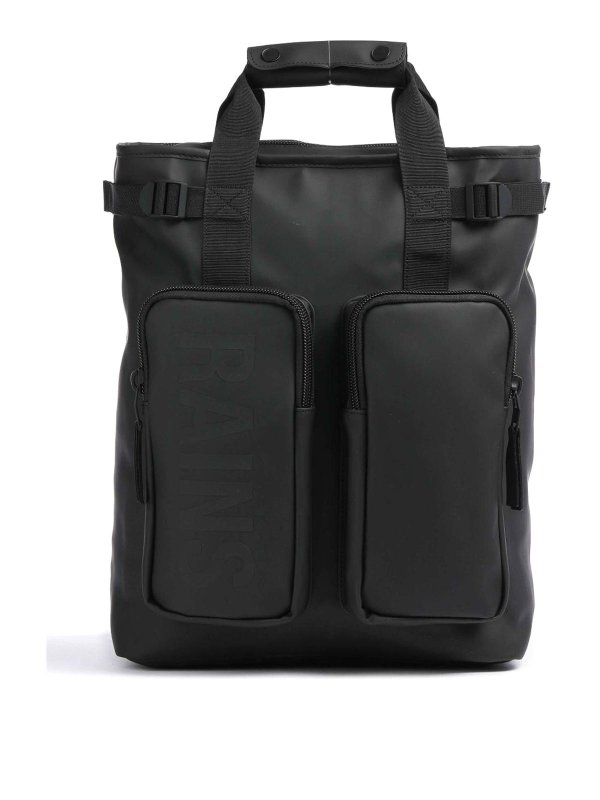 sac-rains-homme-136vpo-1.jpg Rains Sac À Dos Noir Noir Homme|14240BLACK | thebs.com – Image 1